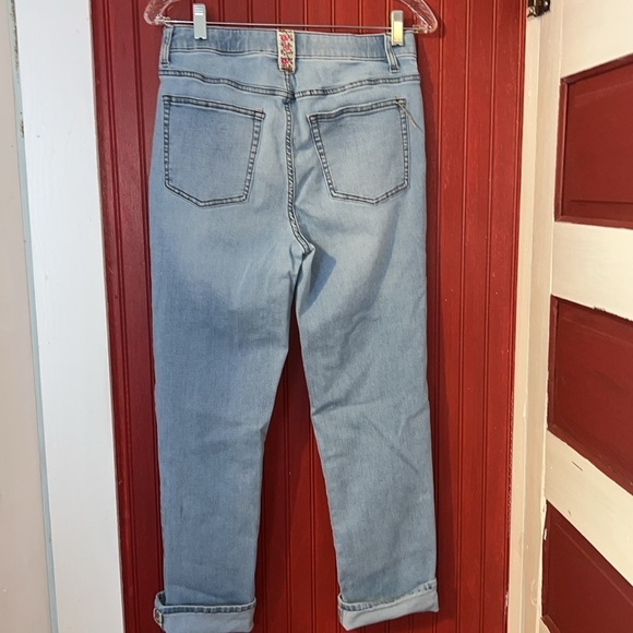 Matilda Jane Enchanted Garden Secret Stretch Boyfriend Jeans SZ 8 - Picture 3 of 7